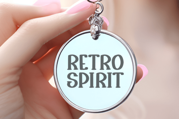 Retro Thick Font PNG with transparent background - Preview 4