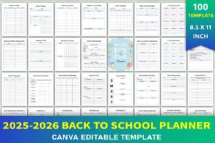 2025-2026 Back to School Planner Graphic by KDP GALLERY · Creative Fabrica