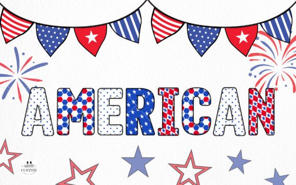 American 4th of July Bundle Font - Preview 1