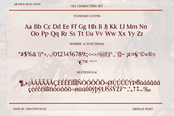 Arthur Rust Font - Preview 1
