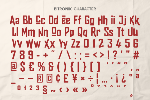 Bitronic Font - Preview 2