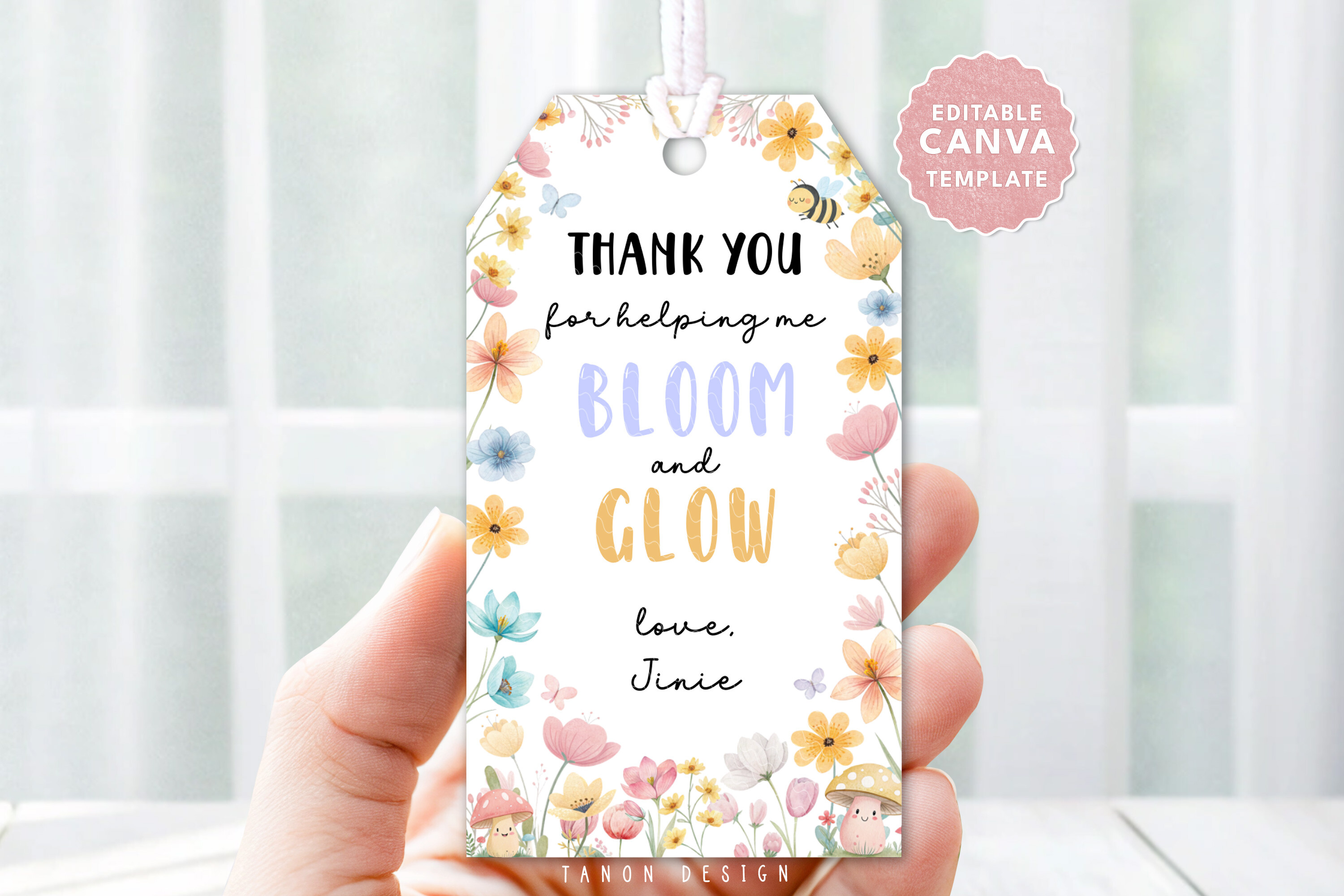 Bloom and Glow Teacher Appreciation Tags