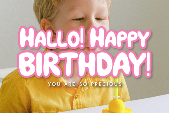 Bubble Pops Font PNG with transparent background - Preview 2