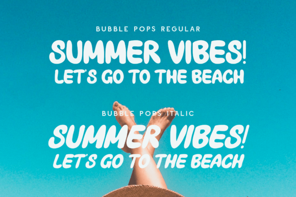 Bubble Pops Font PNG with transparent background - Preview 4