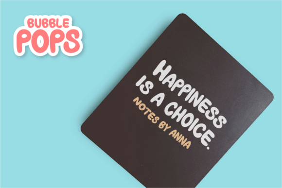 Bubble Pops Font PNG with transparent background - Preview 6