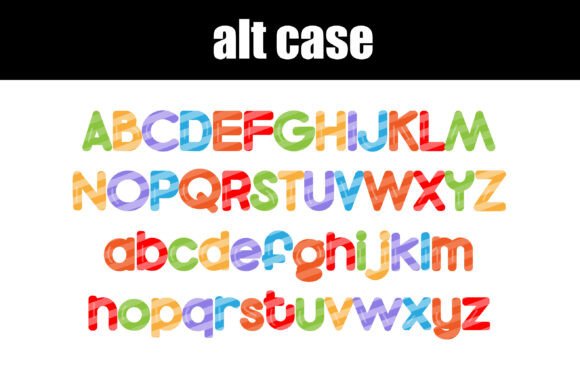 Candy Stick Rainbow Font - Preview 6