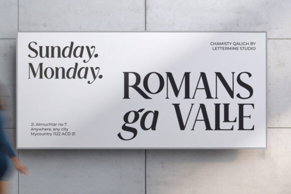 Chamisty Qaligh Font PNG with transparent background - Preview 2