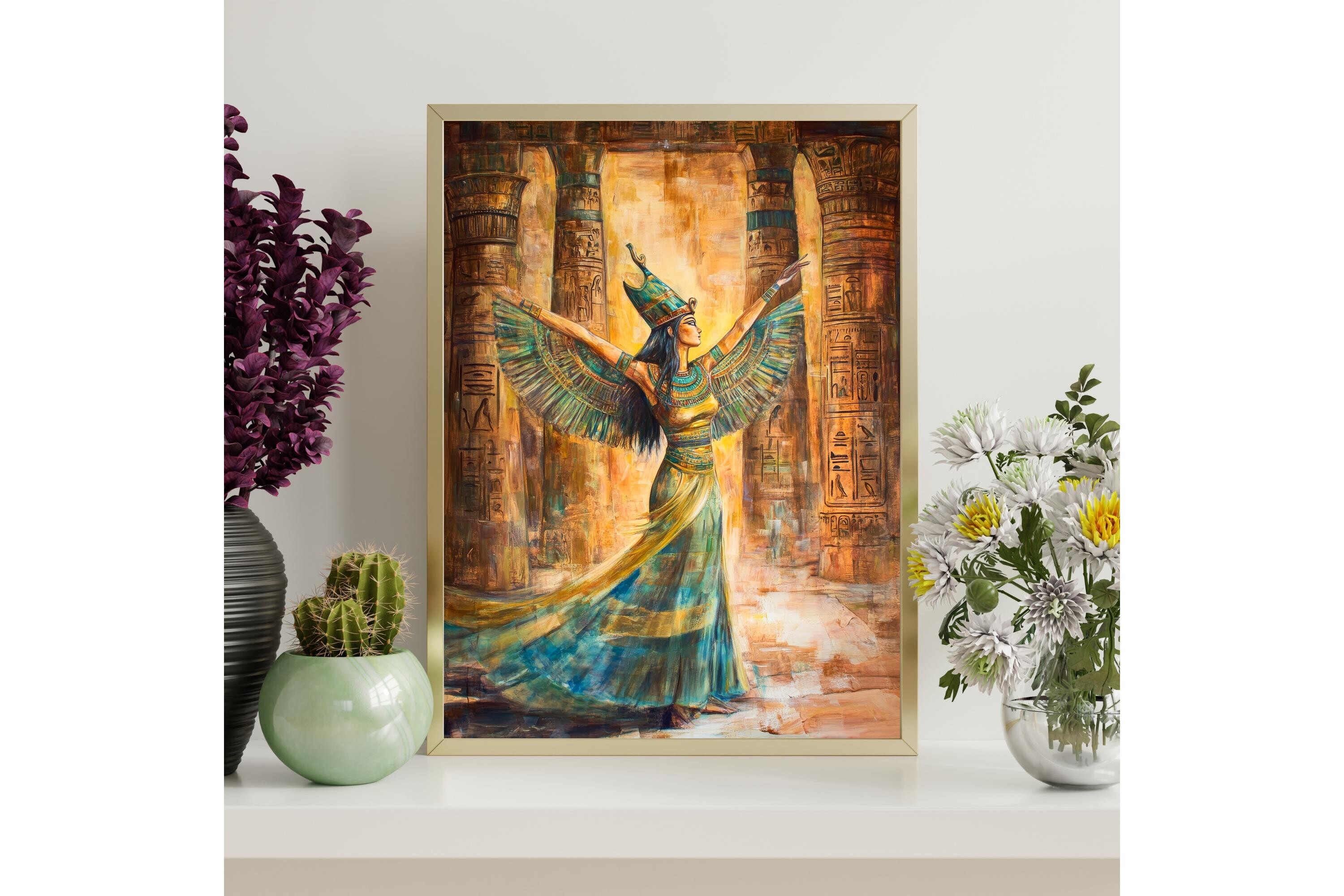 Egyptian Goddess Isis Wall Art Print