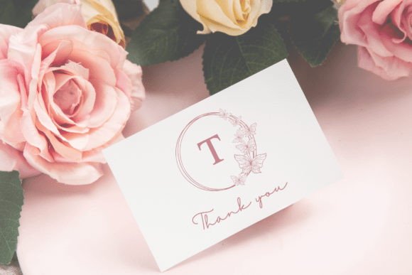 Emilia Butterfly Monogram Font - Preview 5