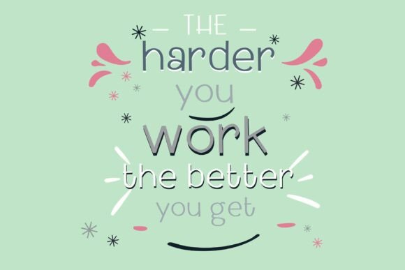 Fudright Font PNG with transparent background - Preview 3