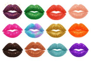 Glitter Lips Clipart Bundle, Sublimation Graphic by Aspect_Studio ...