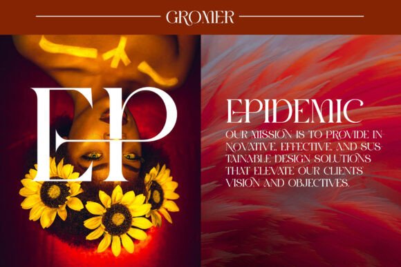Gromer Font PNG with transparent background - Preview 3