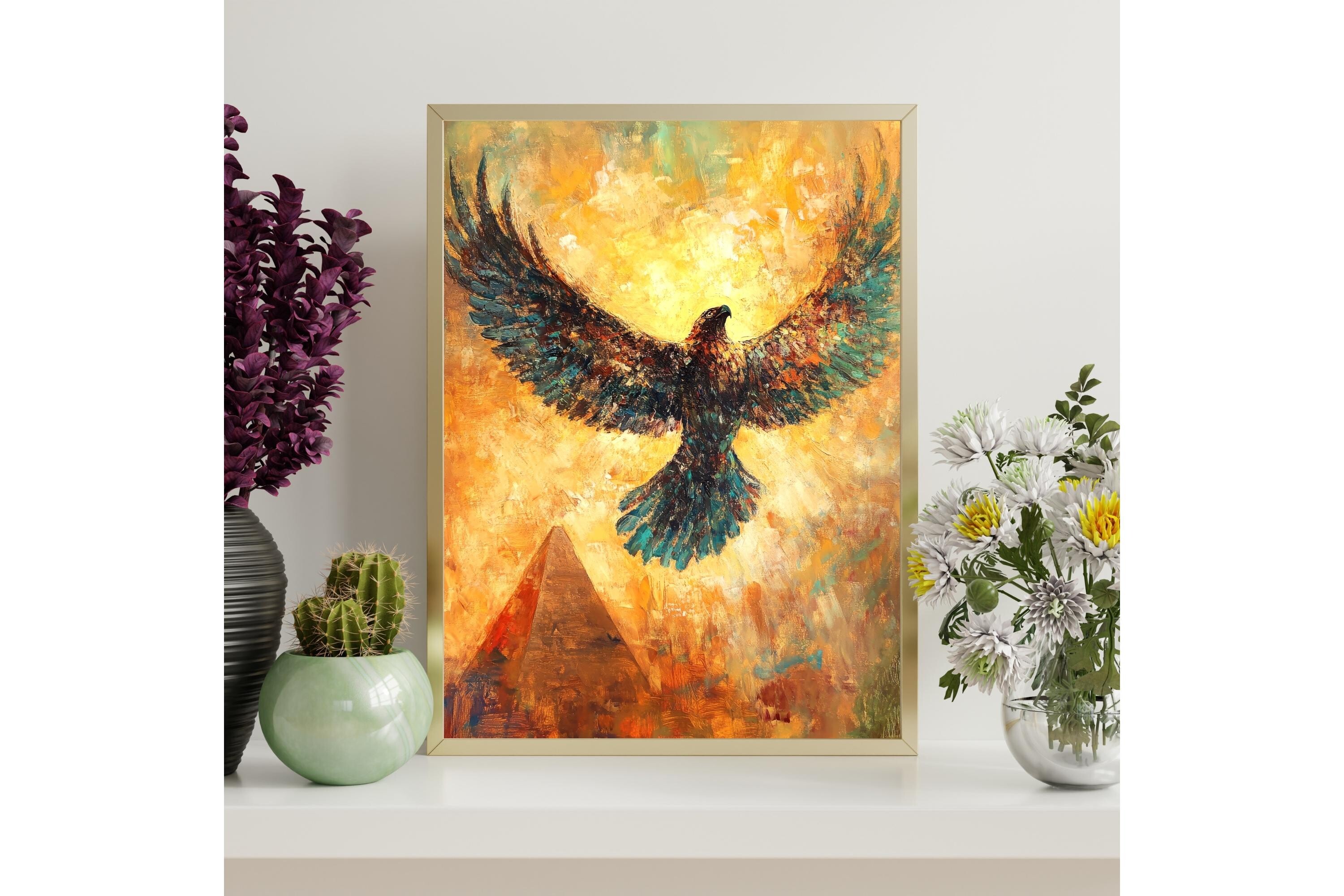 Horus Falcon God Wall Art