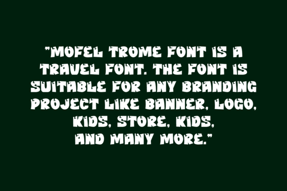 Mofel Trome Font PNG with transparent background - Preview 4