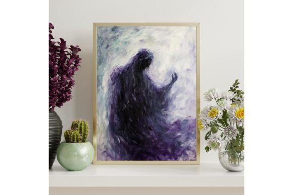 Mysterious Hel Goddess Wall Art Print