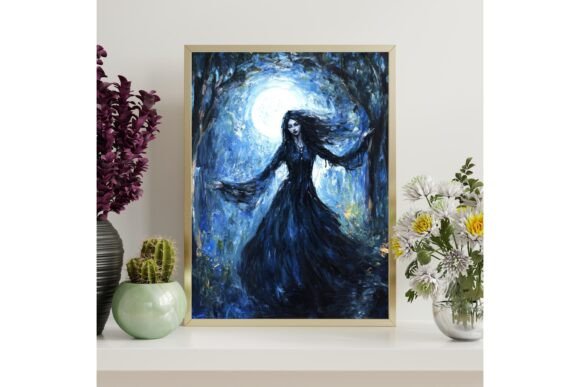 Mystical Witch Goddess Wall Art