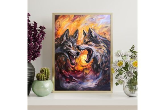 Norse Wolf Wall Art Print