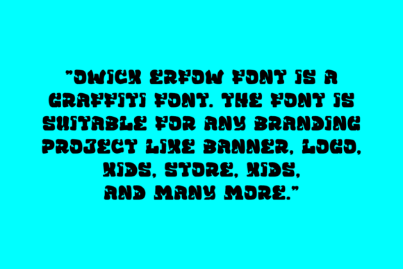 Owick Erfow Font PNG with transparent background - Preview 3