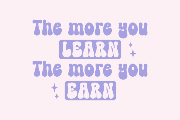 Paper Groovy Font PNG with transparent background - Preview 1