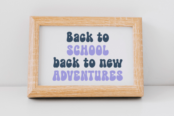 Paper Groovy Font PNG with transparent background - Preview 3