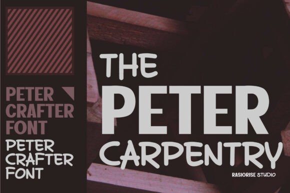 Peter Crafter Font PNG with transparent background - Preview 2