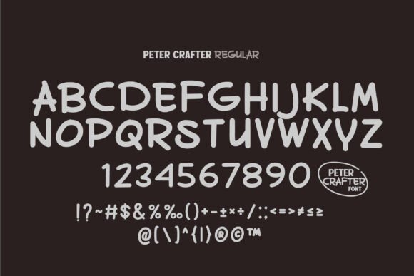 Peter Crafter Font PNG with transparent background - Preview 3