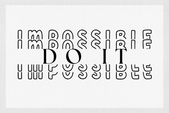 Quirky Stacked Monogram Font PNG with transparent background - Preview 1