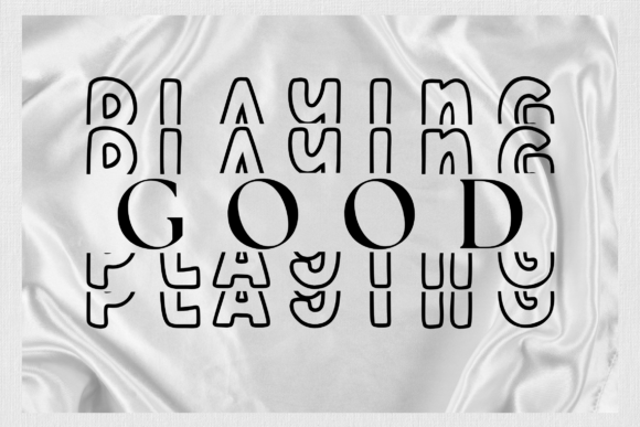 Quirky Stacked Monogram Font PNG with transparent background - Preview 2