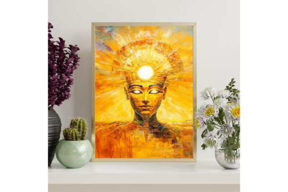 Ra Egyptian Sun God Printable Wall Art