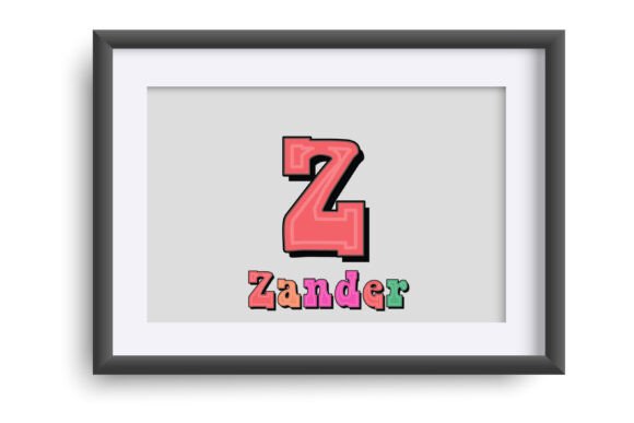 Rainbow Moves Font PNG with transparent background - Preview 1