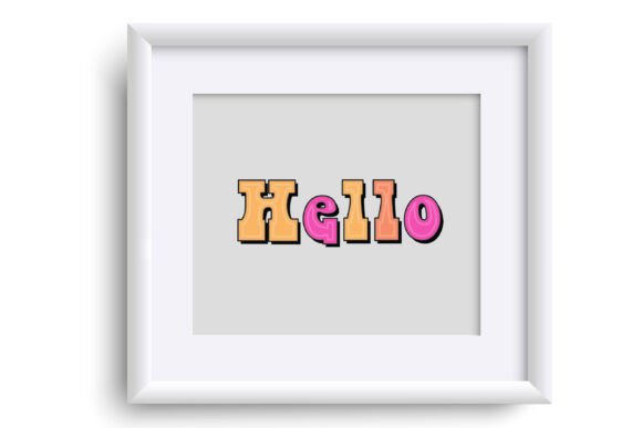 Rainbow Moves Font PNG with transparent background - Preview 2