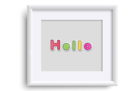 Rainbow Puffs Font PNG with transparent background - Preview 2