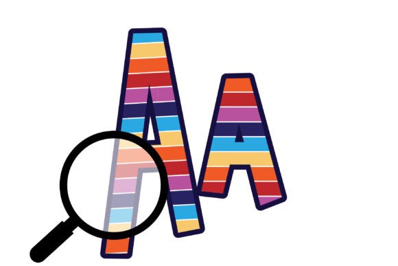 Rainbow Ribbons Font PNG with transparent background - Preview 5