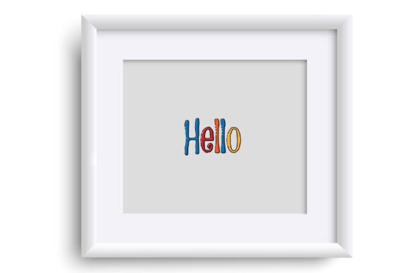 Rainbow Smash Font PNG with transparent background - Preview 4