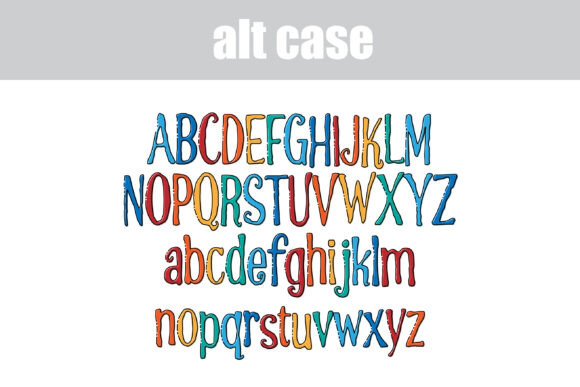 Rainbow Smash Font PNG with transparent background - Preview 6