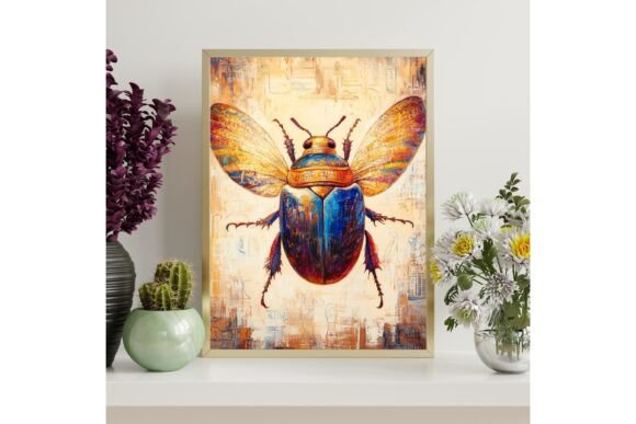 Scarab Beetle Printable Wall Art