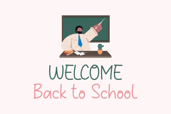 School Wonderful Font PNG with transparent background - Preview 3
