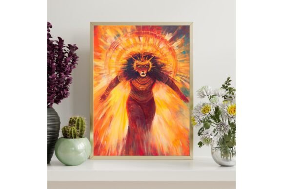 Sekhmet Lioness Goddess Printable Wall