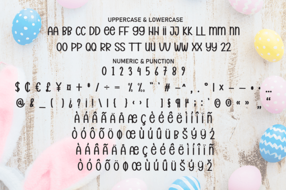 Simple Easter Font font preview - 6