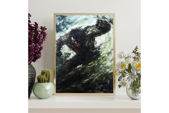 Viking Berserker Printable Wall Art