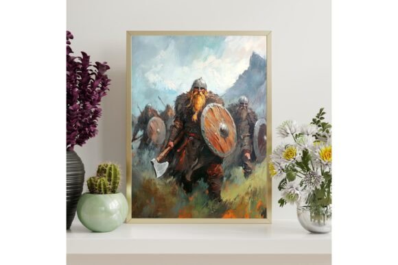 Viking Warriors Printable Wall Art