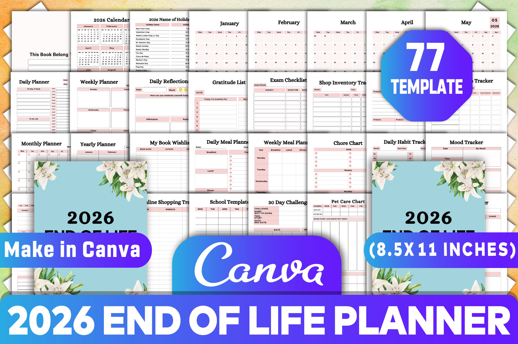 2026 End of Life Planner Canva Kdp Graphic by KDP GRAVITY · Creative ...