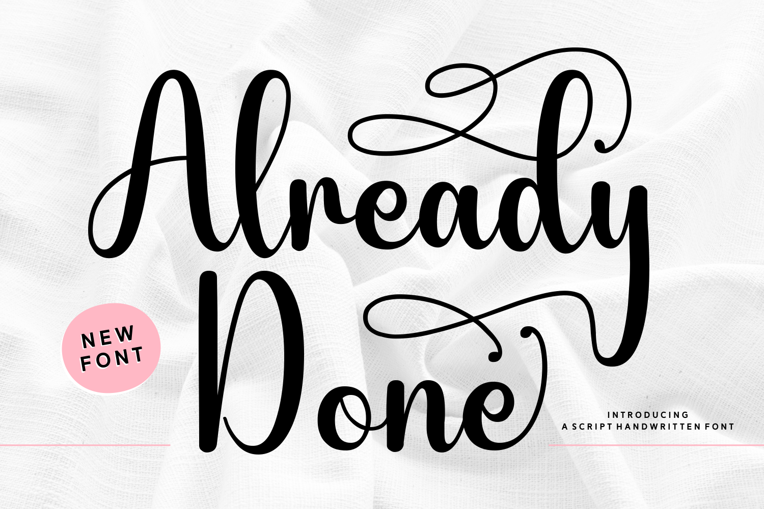 Already Done Font by Creative Fabrica Fonts · Creative Fabrica