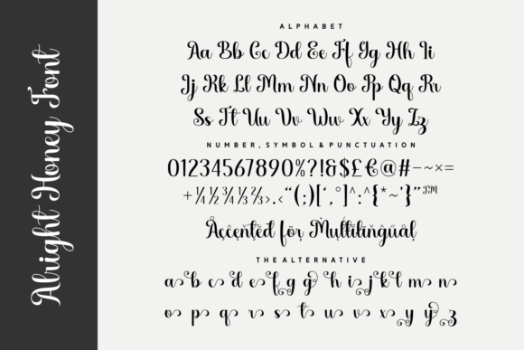 Alright Honey Font - Preview 3