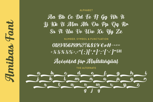 Amibas Font - Preview 3