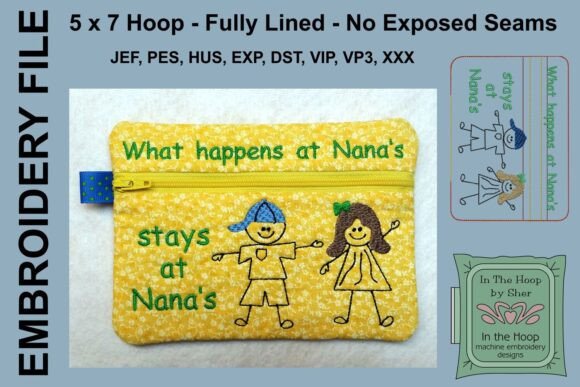 At Nana's Zipper Bag