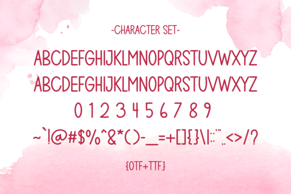 Banner Heart Font - Preview 2