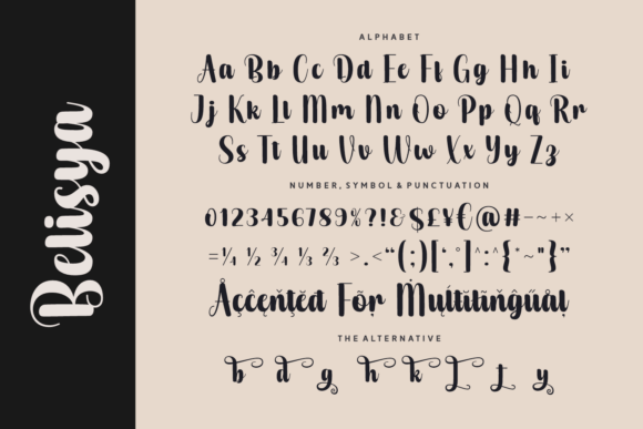 Belisya Font - Preview 4