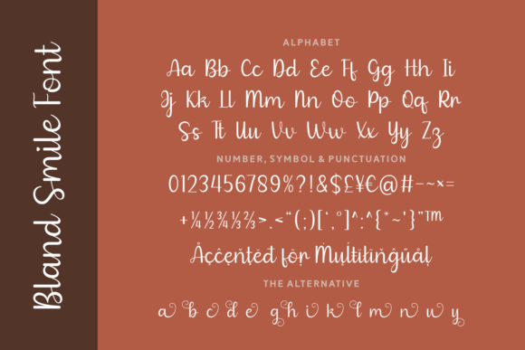 Bland Smile Font - Preview 4