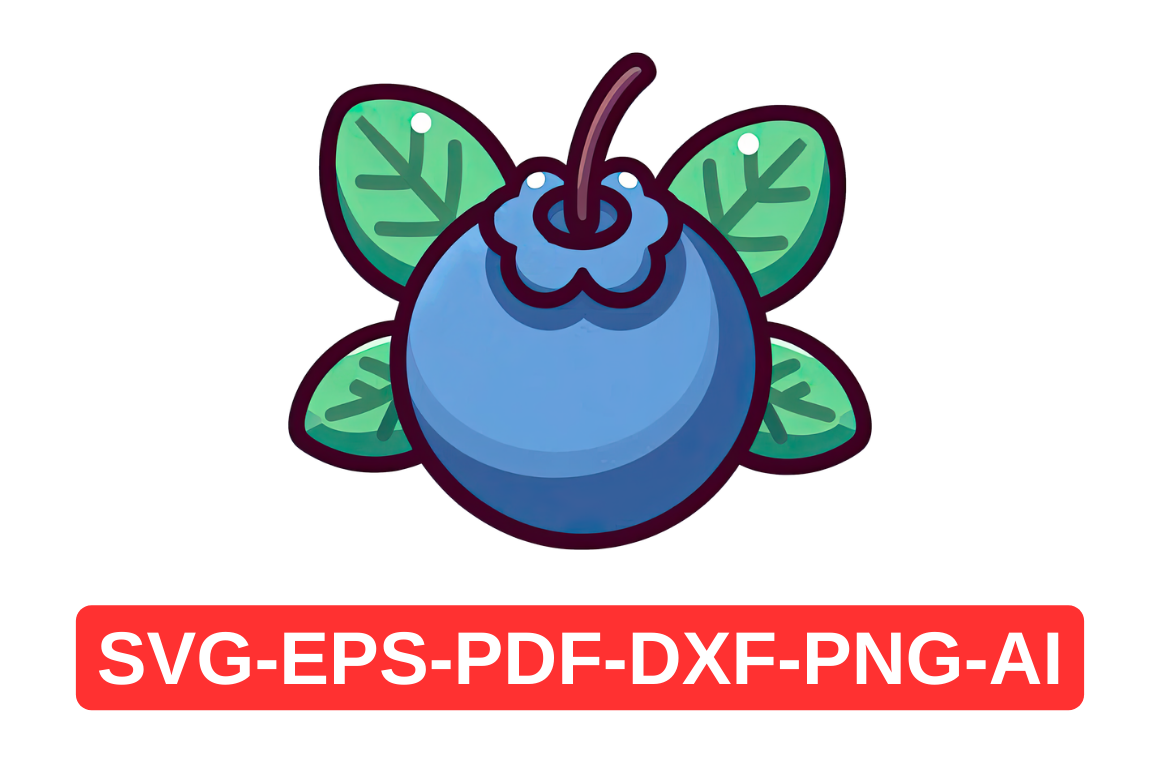 Blueberry SVG Printable, Art Vector, PNG Graphic by Artful Assetsy ...